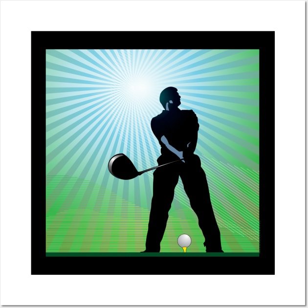 Golfer Wall Art by haizuladri78